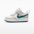 Nike Court Borough Low BabyToddler PhantomWhiteTotal OrangeBright Spruce 5