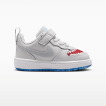 Nike Court Borough Low - BabyToddler - Pure Platinum/University Red/Game Royal/Wolf Grey