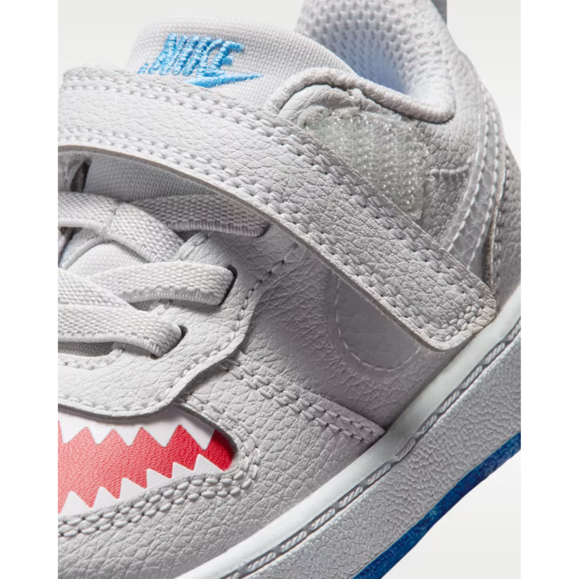 Nike Court Borough Low – BabyToddler – Pure PlatinumUniversity RedGame RoyalWolf Grey (7)