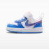 Nike Court Borough Low BabyToddler WhiteBright VioletTurf OrangeBlue Crystal 5