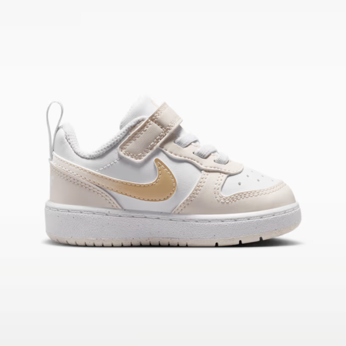 Nike Court Borough Low – Baby/Toddler – White/Chalk/White/Shimmer