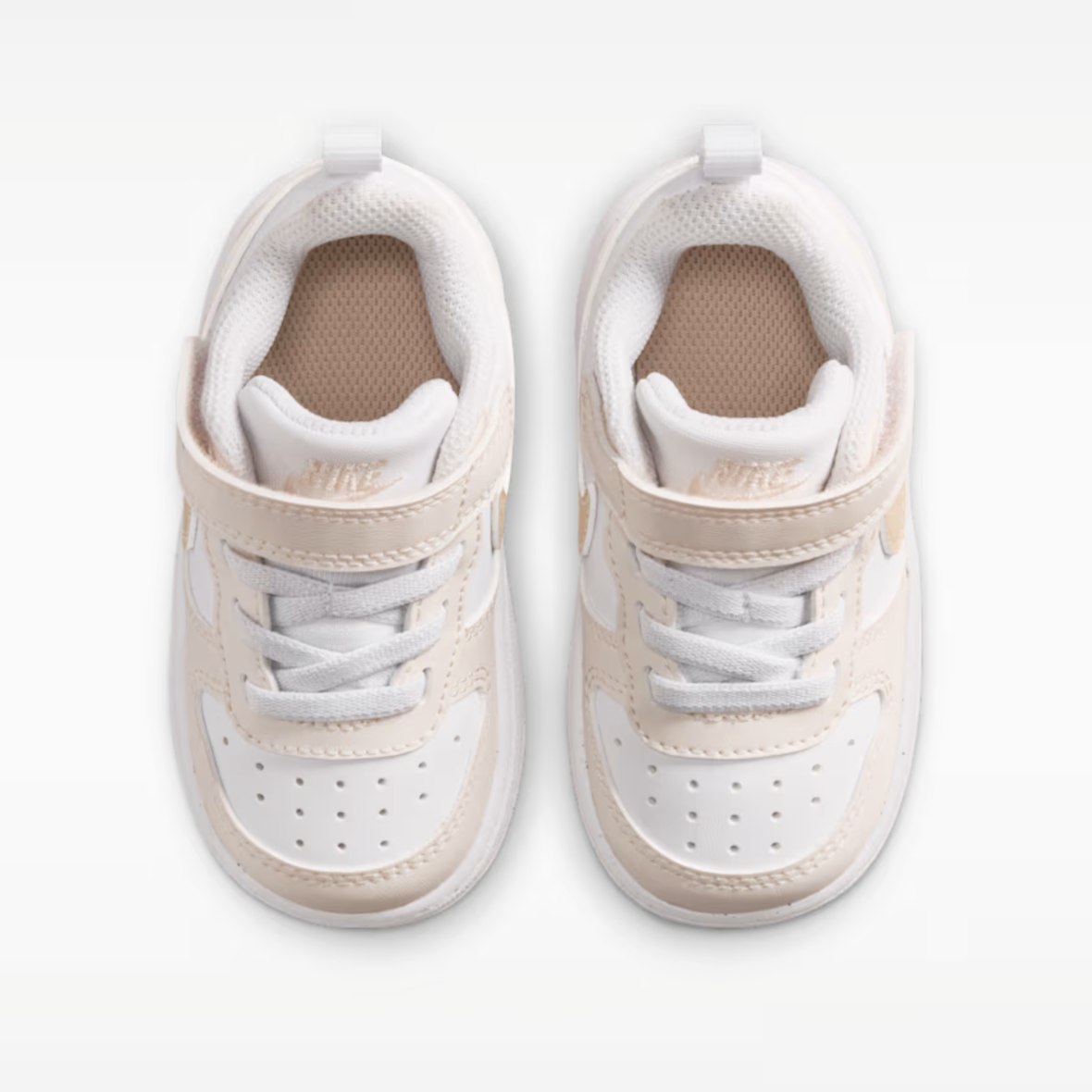 Nike Court Borough Low – BabyToddler – WhiteChalkWhiteShimmer (2)