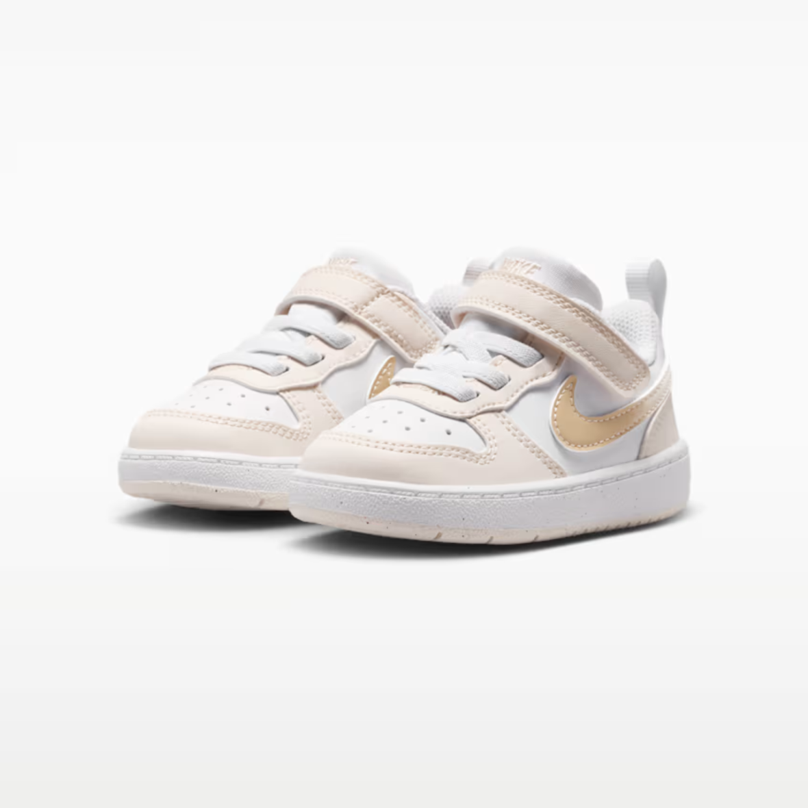 Nike Court Borough Low – BabyToddler – WhiteChalkWhiteShimmer (3)