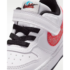 Nike Court Borough Low BabyToddler WhitePicante RedBarely VoltCurrent Blue 7
