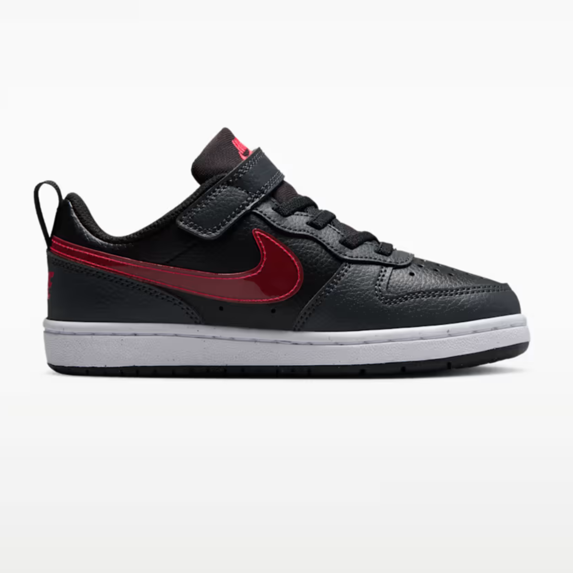 Nike Court Borough Low – Little Kids – Black/Anthracite/White/University Red