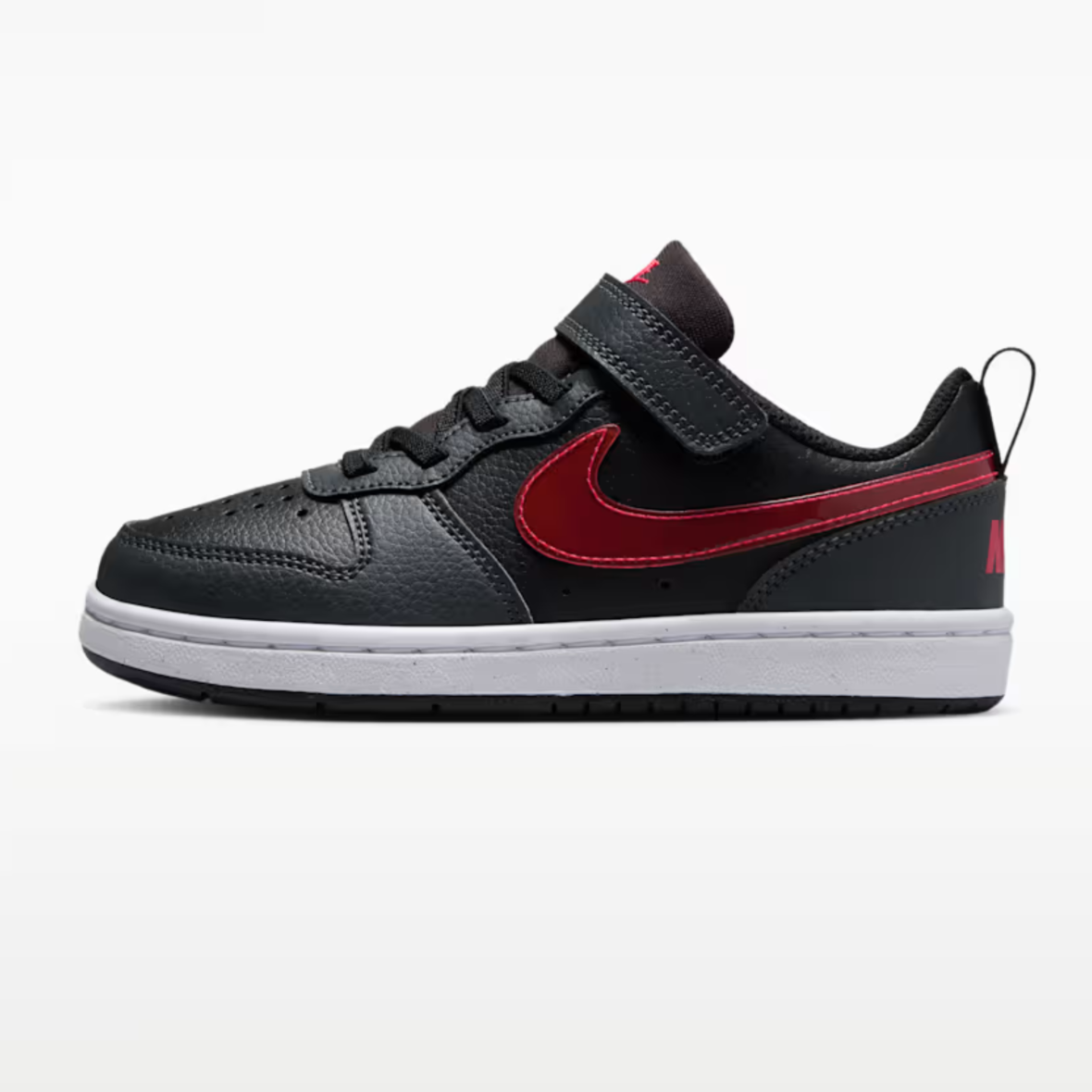 Nike Court Borough Low – Little Kids – BlackAnthraciteWhiteUniversity Red (5)