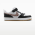 Nike Court Borough Low Little Kids BlackWhiteGum Medium BrownWhite 1