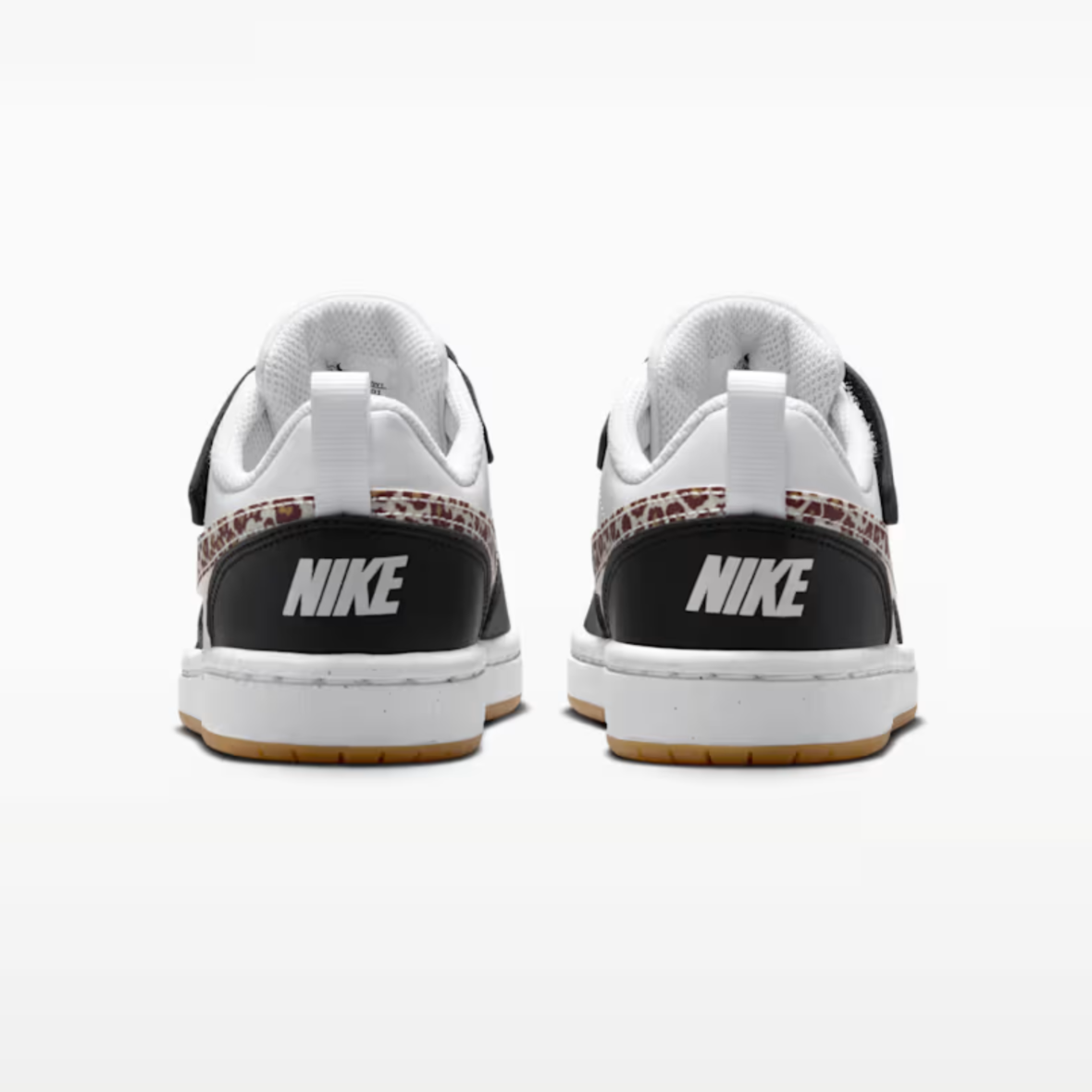 Nike Court Borough Low – Little Kids – BlackWhiteGum Medium BrownWhite (4)