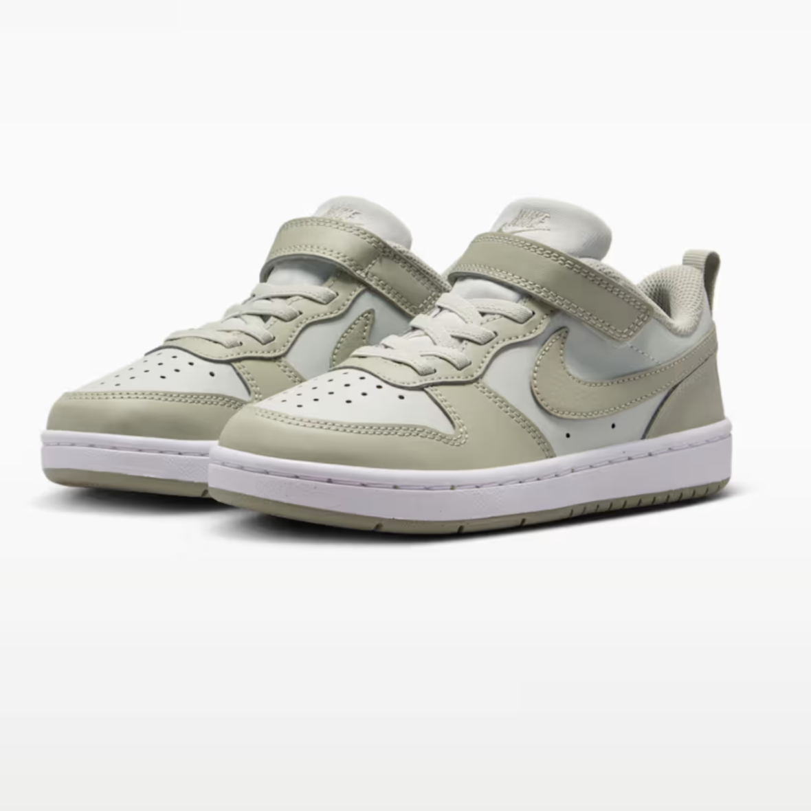 Nike Court Borough Low – Little Kids – Light SilverWhiteSpruce Fog (3)