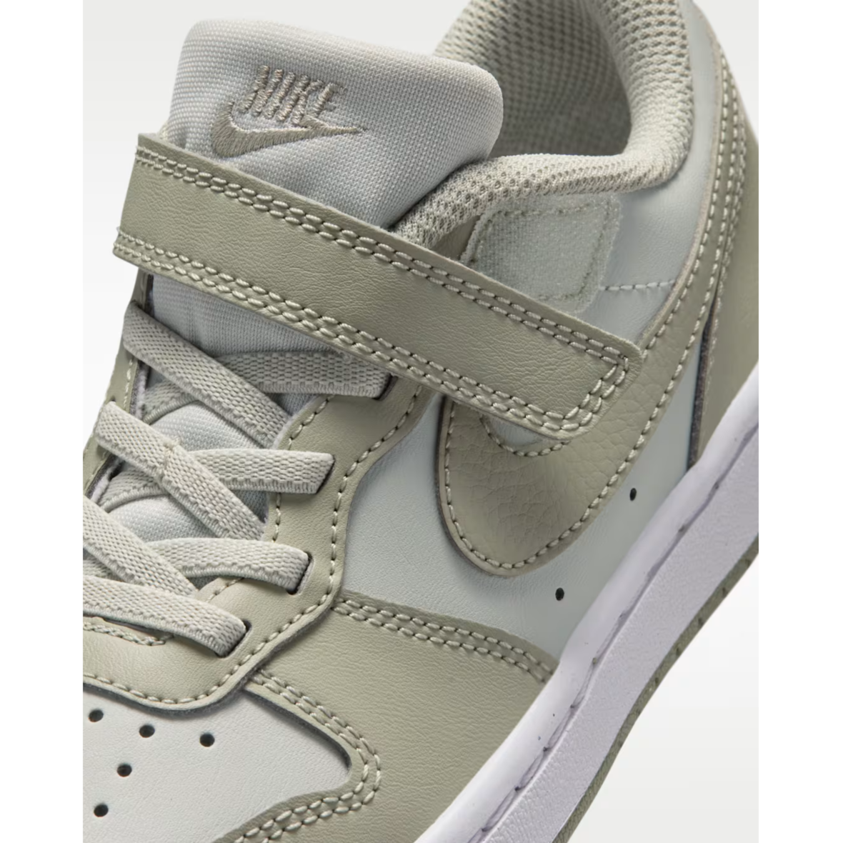 Nike Court Borough Low – Little Kids – Light SilverWhiteSpruce Fog (7)