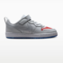 Nike Court Borough Low Little Kids Pure PlatinumUniversity RedGame RoyalWolf Grey 1