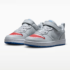 Nike Court Borough Low Little Kids Pure PlatinumUniversity RedGame RoyalWolf Grey 3