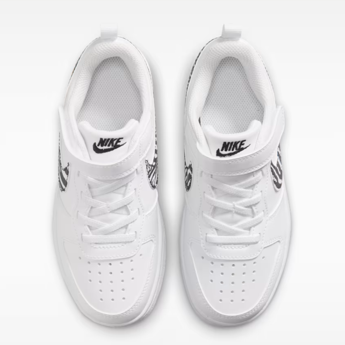 Nike Court Borough Low – Little Kids – WhiteBlack (2)