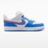 Nike Court Borough Low Little Kids WhiteBright VioletTurf OrangeBlue Crystal 1
