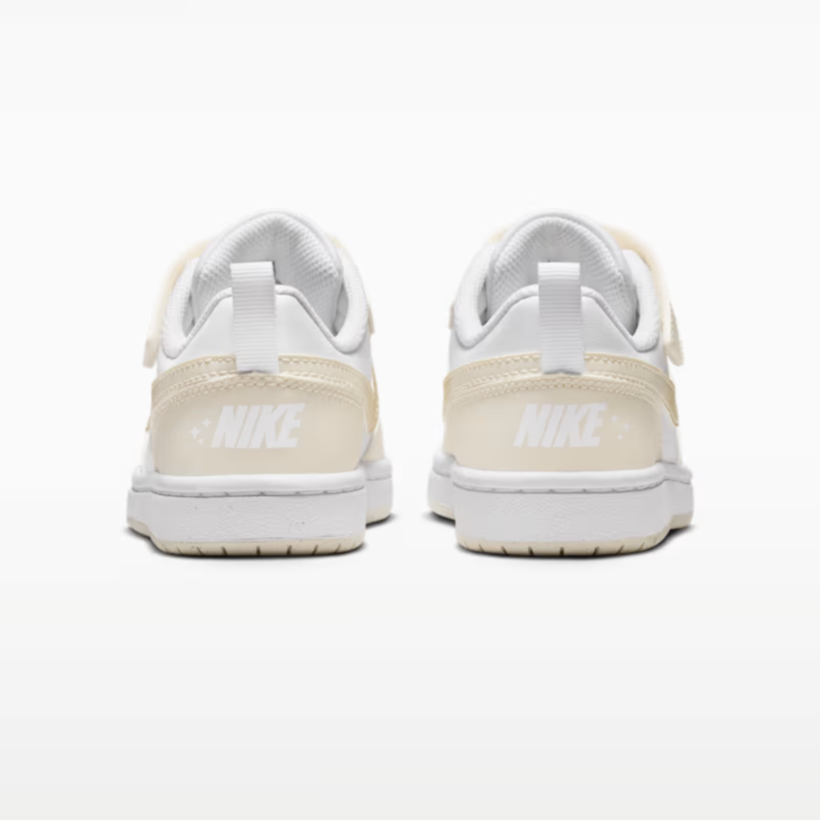 Nike Court Borough Low – Little Kids – WhiteChalkWhiteShimmer (4)