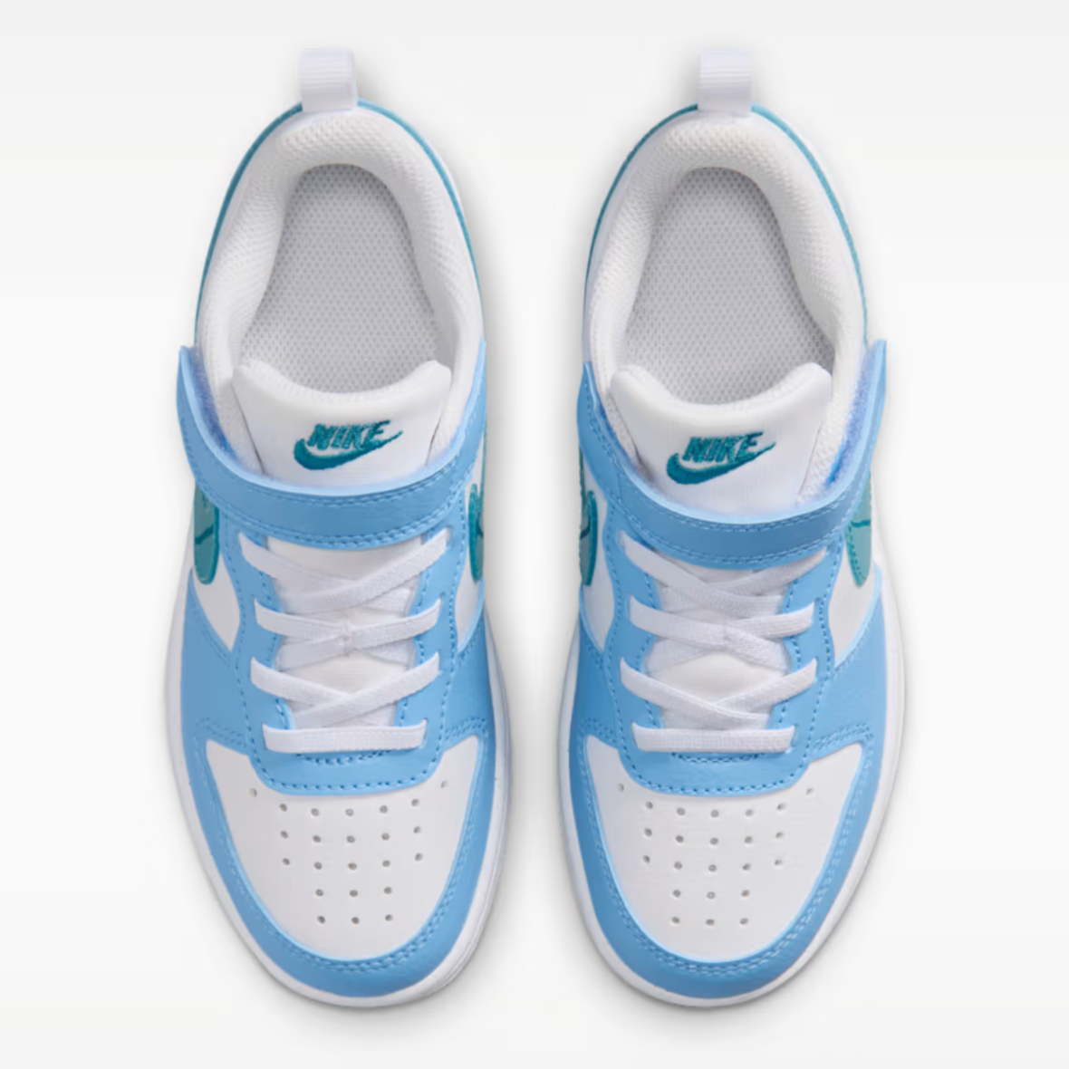 Nike Court Borough Low – Little Kids – WhiteFootball BlueEnergy (2)