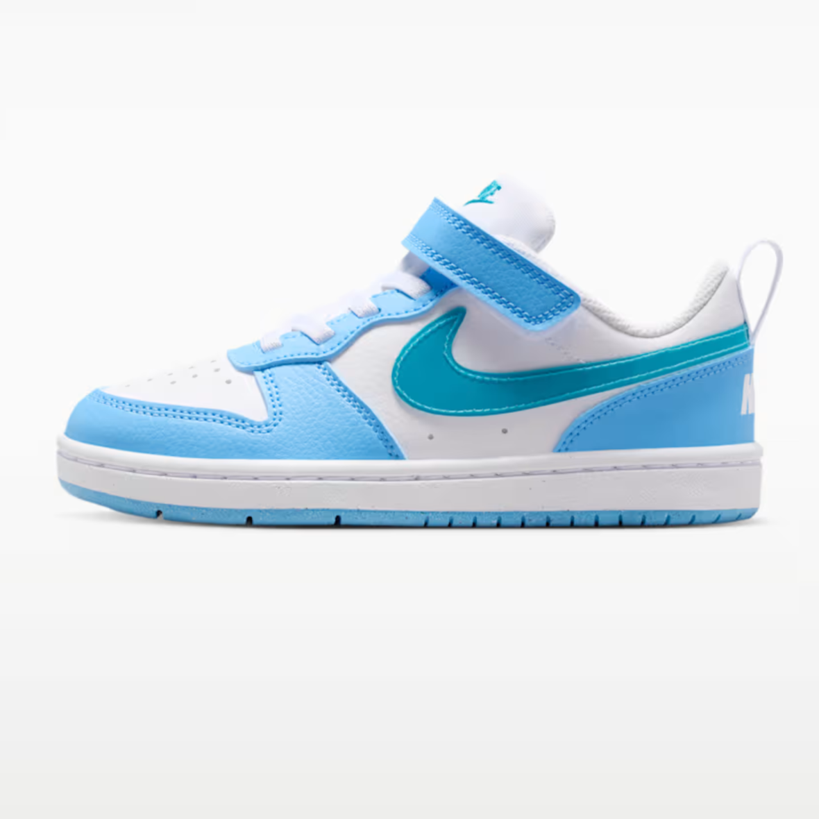 Nike Court Borough Low – Little Kids – WhiteFootball BlueEnergy (5)