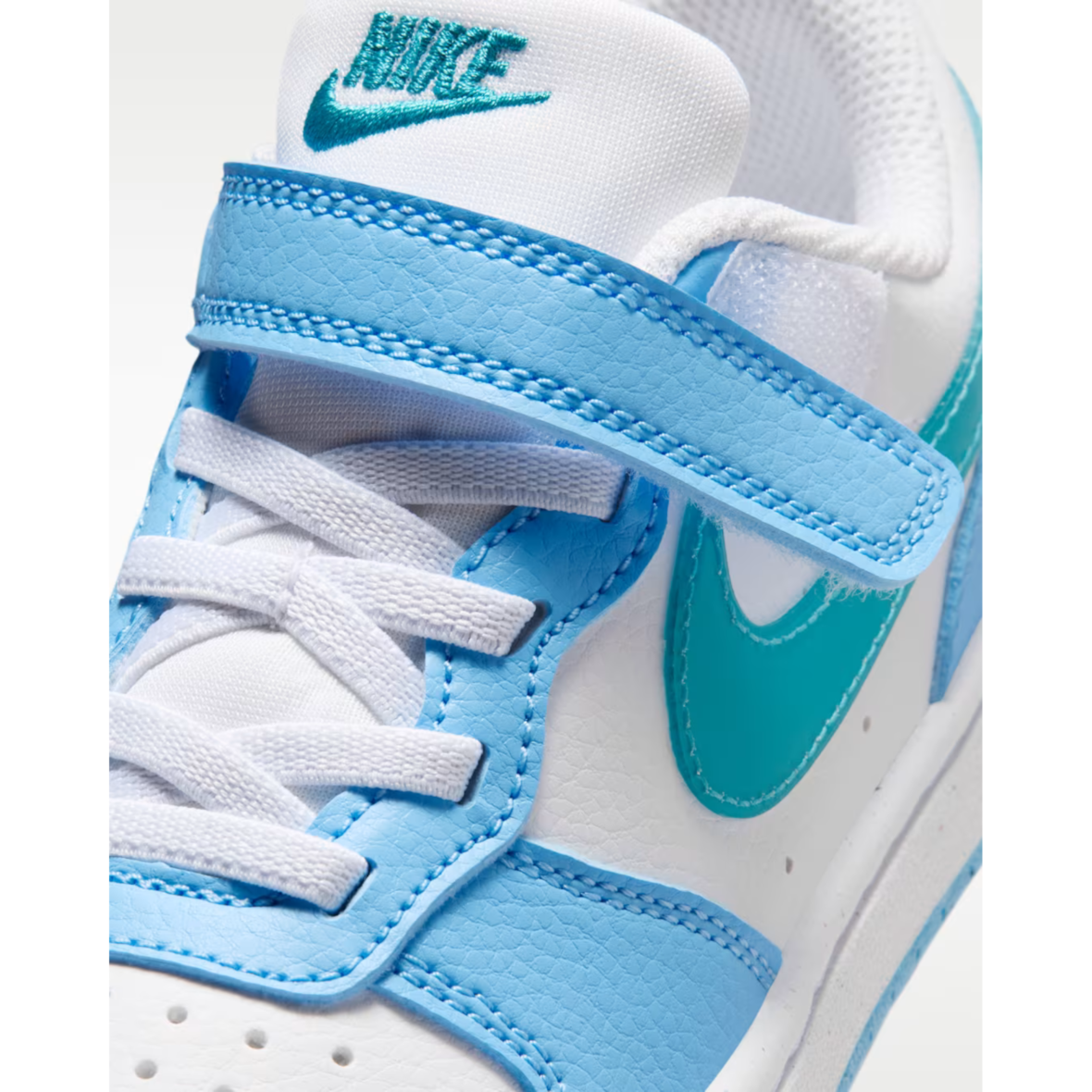 Nike Court Borough Low – Little Kids – WhiteFootball BlueEnergy (7)