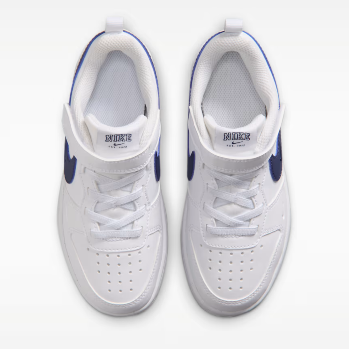 Nike Court Borough Low – Little Kids – WhiteMidnight Navy (2)