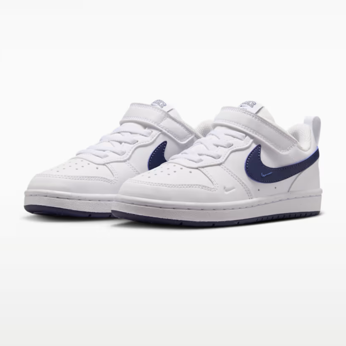 Nike Court Borough Low – Little Kids – WhiteMidnight Navy (3)
