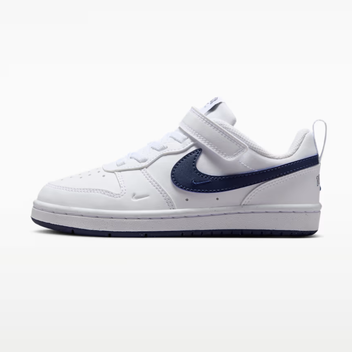 Nike Court Borough Low – Little Kids – WhiteMidnight Navy (5)