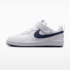 Nike Court Borough Low Little Kids WhiteMidnight Navy 5