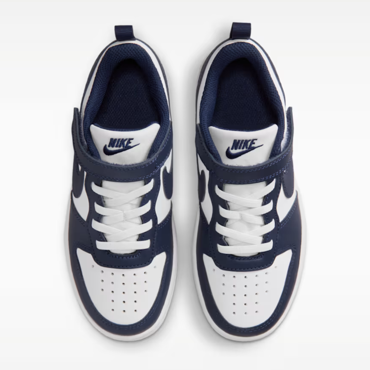 Nike Court Borough Low – Little Kids – WhiteWhiteMidnight Navy (2)