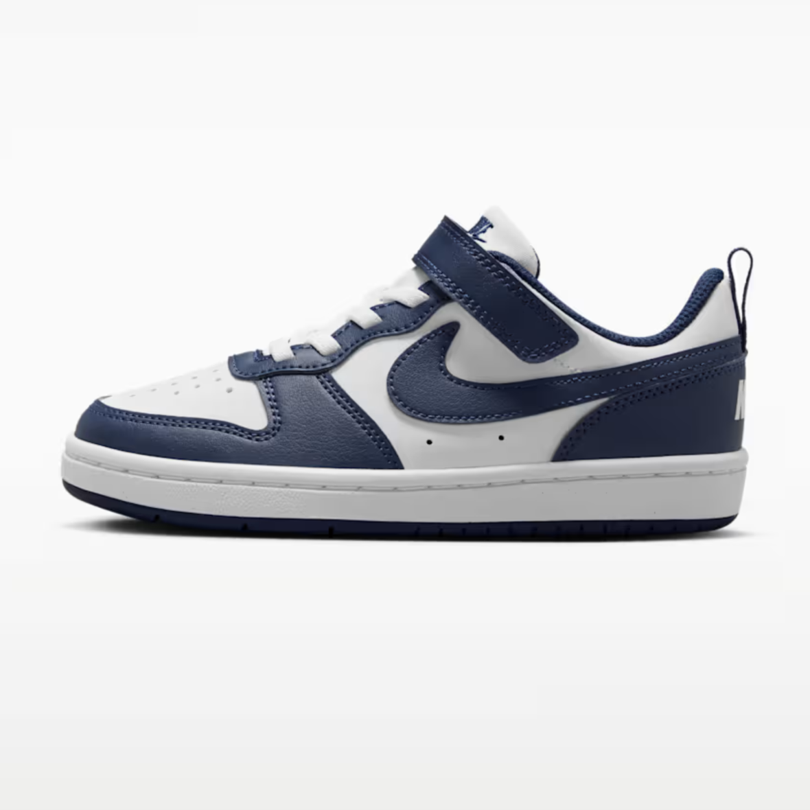 Nike Court Borough Low – Little Kids – WhiteWhiteMidnight Navy (5)