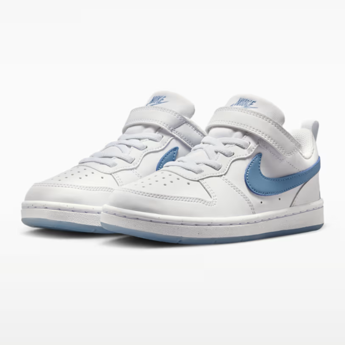 Nike Court Borough Low – Little Kids – WhiteWork Blue (3)