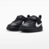 Nike Court Borough Low Recraft BabyToddler BlackBlackWhite 3