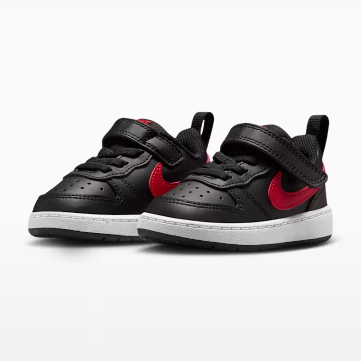 Nike Court Borough Low Recraft – BabyToddler – BlackWhiteUniversity Red (3)