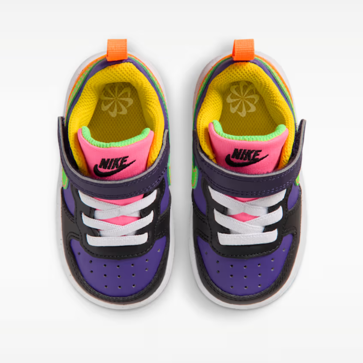 Nike Court Borough Low Recraft – BabyToddler – Court PurpleHyper PinkGreen Strike (2)
