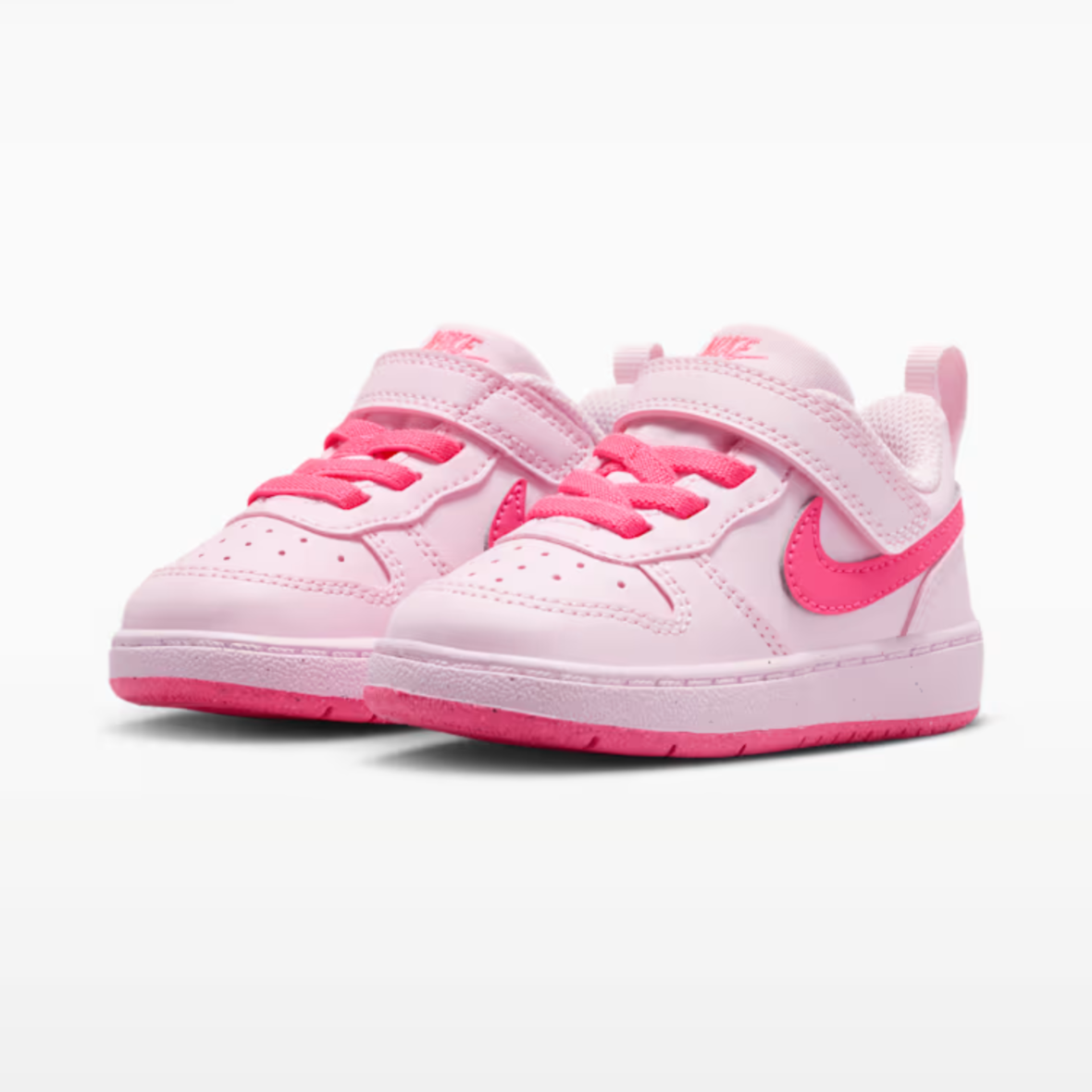 Nike Court Borough Low Recraft – BabyToddler – Pink FoamWhiteHyper Pink (3)