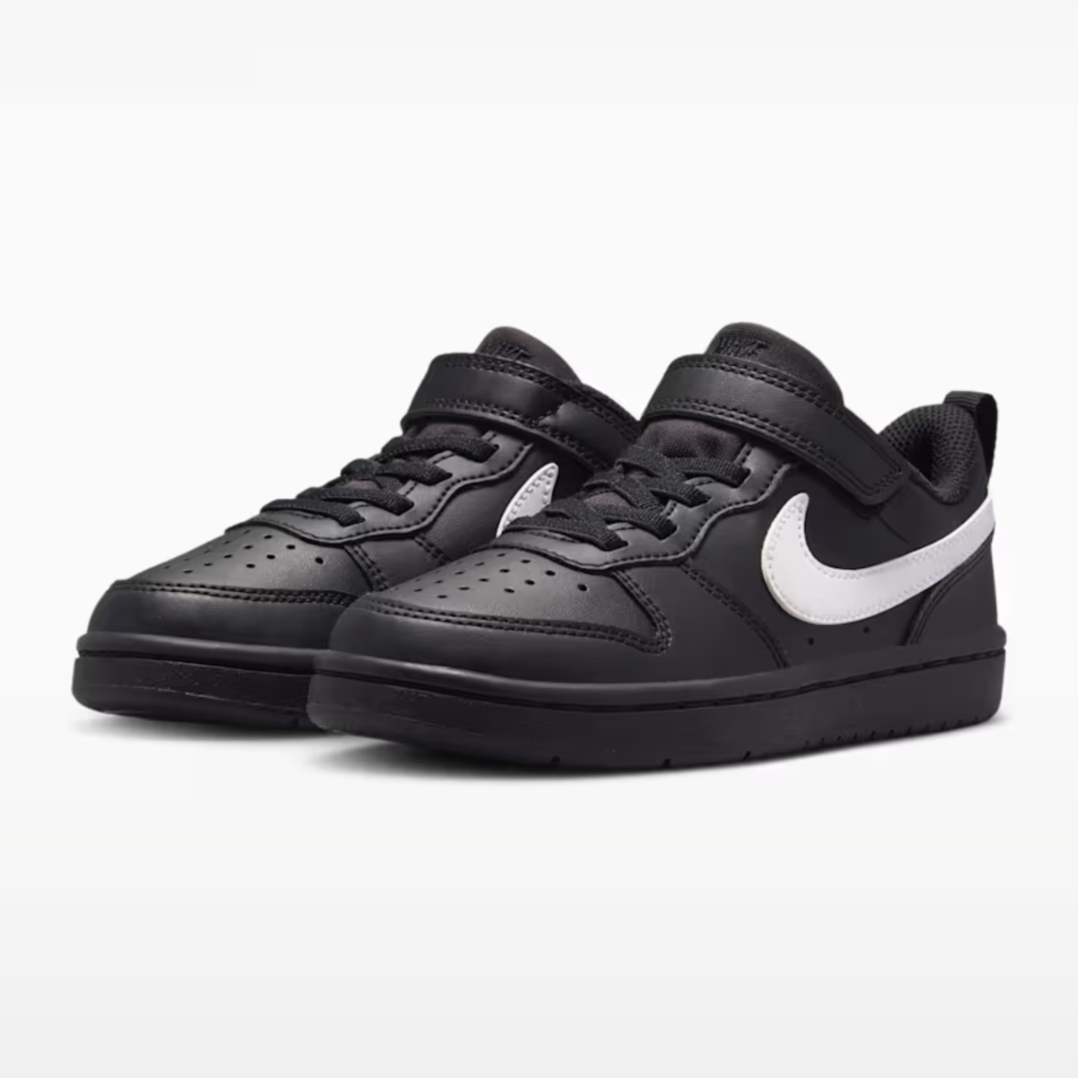 Nike Court Borough Low Recraft – Little Kids – BlackBlackWhite (3)