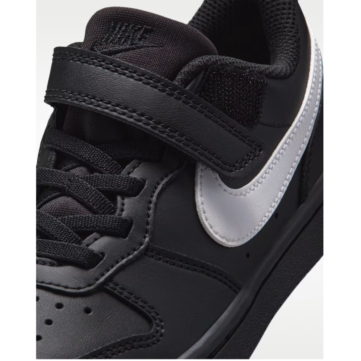 Nike Court Borough Low Recraft – Little Kids – BlackBlackWhite (7)