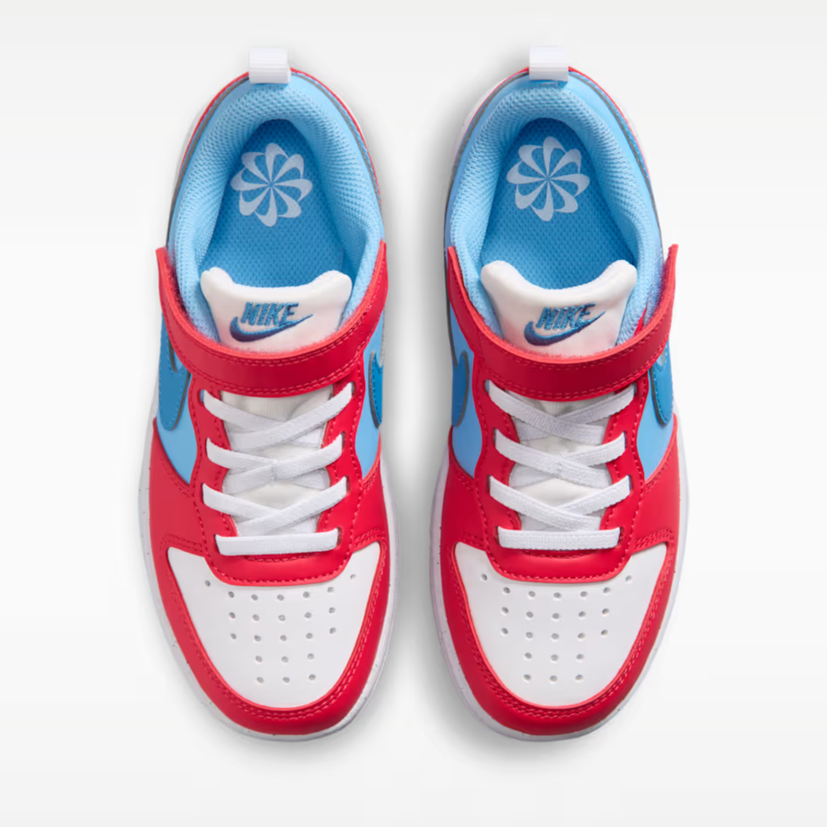 Nike Court Borough Low Recraft – Little Kids – Fusion RedFootball BlueWhiteEnergy (2)