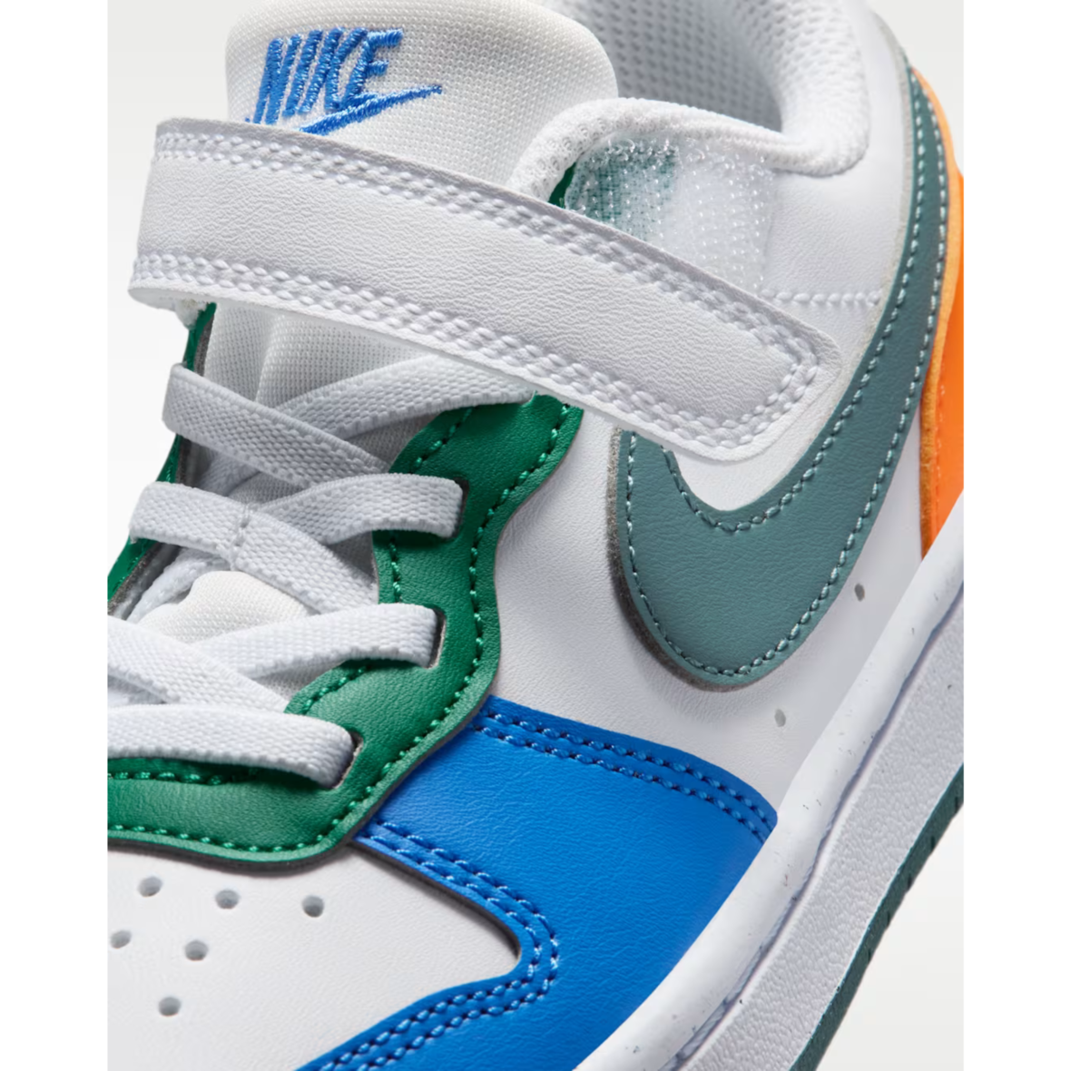 Nike Court Borough Low Recraft – Little Kids – WhiteMalachiteBlue CrystalMineral Slate (7)