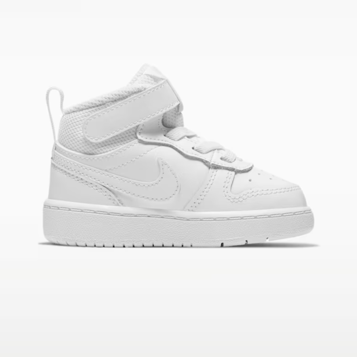 Nike Court Borough Mid 2 – Baby/Toddler – White/White/White
